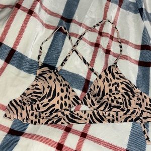 animal print bathing suit top